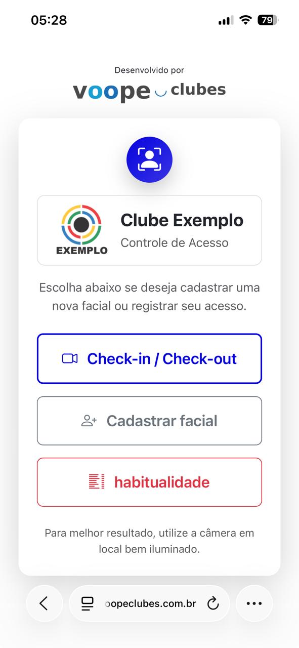 Tela inicial do sistema